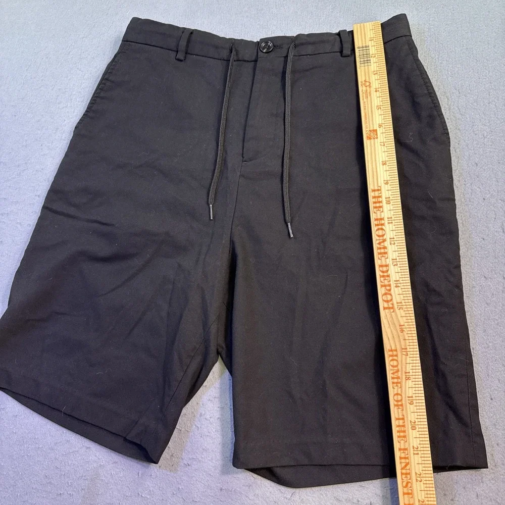 Scotch & Soda Shorts Mens 34 Black Chino Flat Front Stretch Inseam-7.5